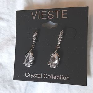 Vieste Crystal Collection rhinestone collection pierced earrings